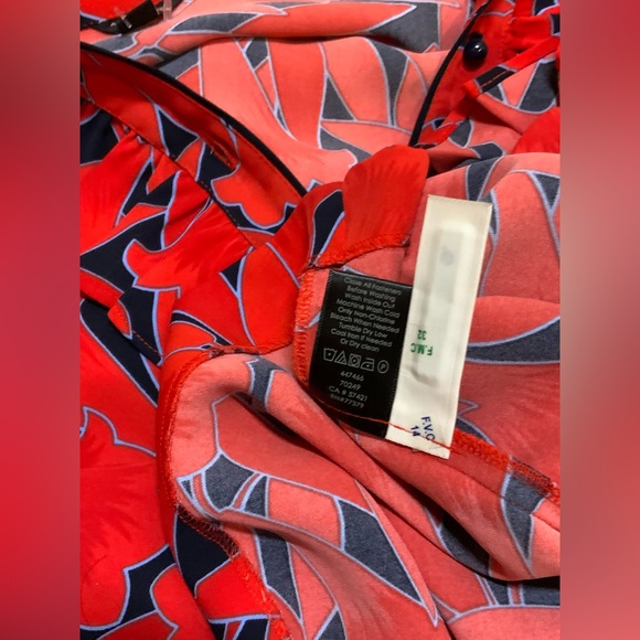 Ann Taylor Floral Ruffle Shirtdress in Night Sky Sz Small - Picture 11 of 11